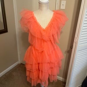 Super cute ruffle cocktail dress